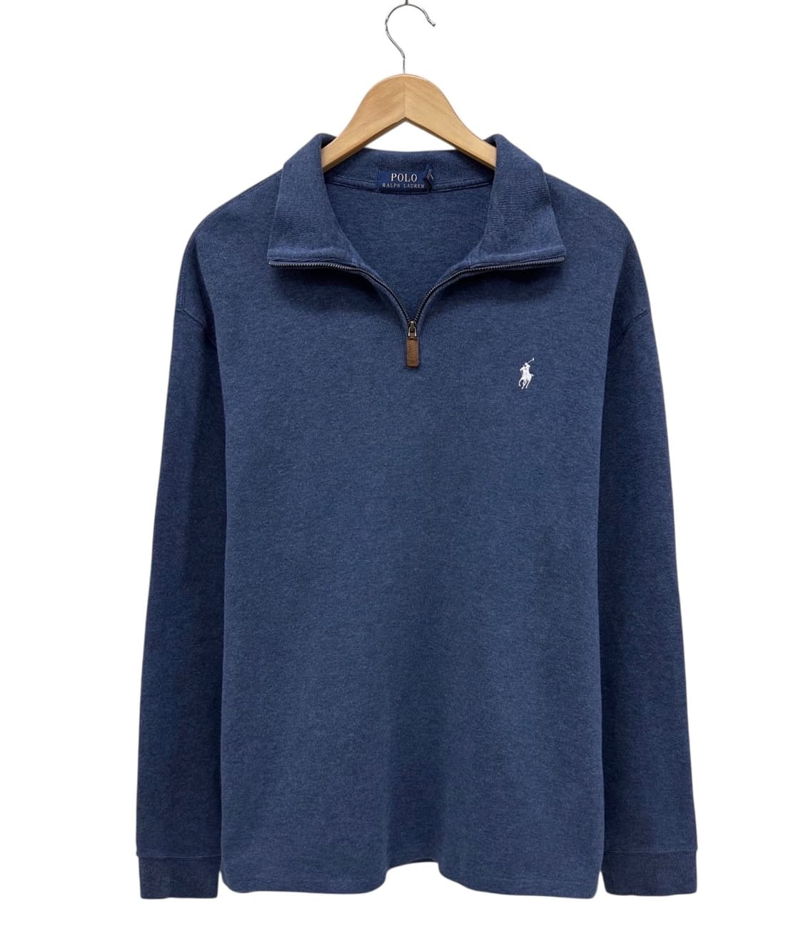 폴로 반집업 니트 블루 (XL~2XL) 상품이미지1