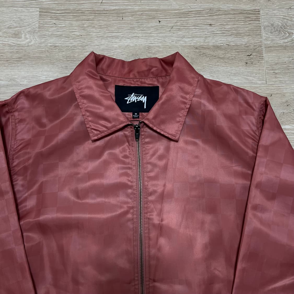 스투시 인터내셔널 체커보드 백로고 코치자켓 [로즈] L/100 상품이미지2