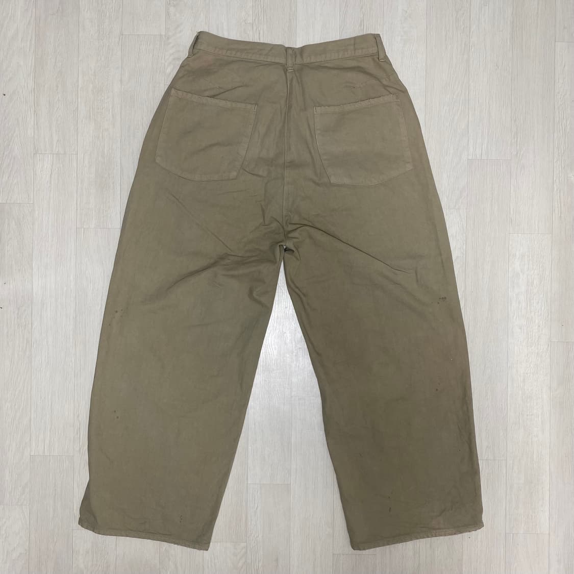 ANCELLM 안셀름 DENIM WIDE SLACKS-Sand 상품이미지2