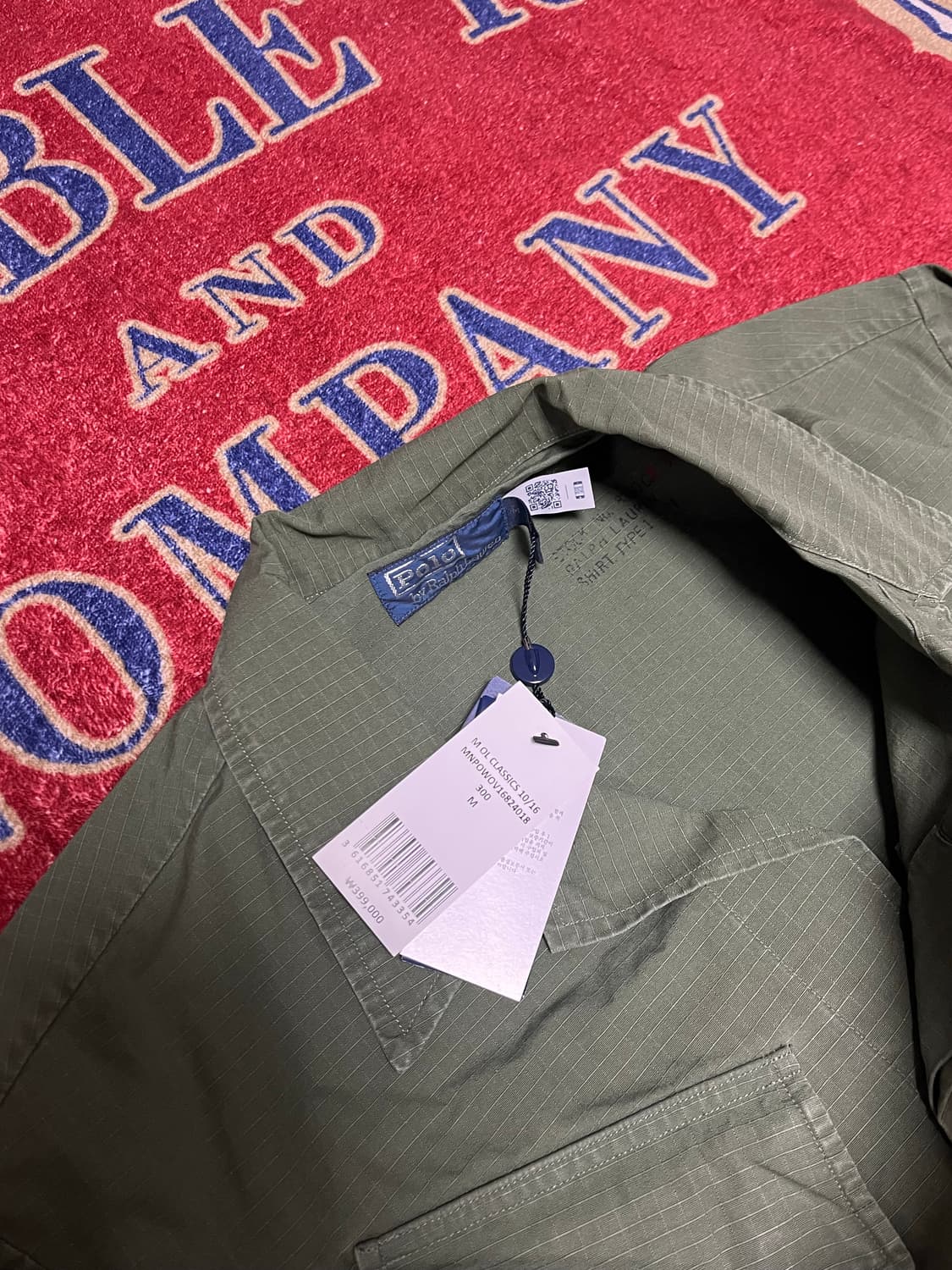 폴로 립스탑 유틸리티 오버셔츠 prl 상품이미지2