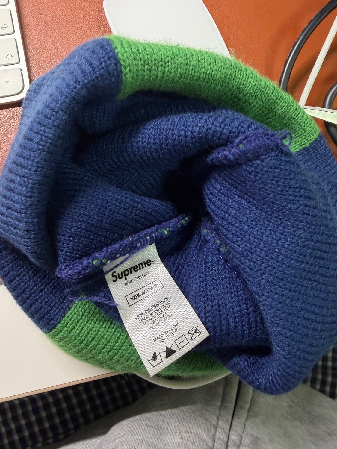 슈프림 체커보드 비니 상품이미지3