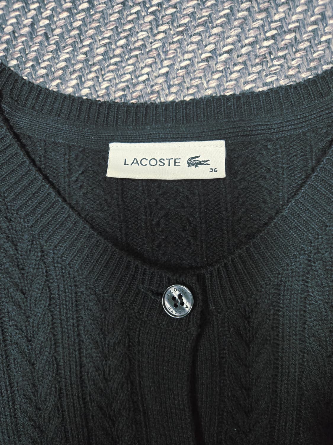 라코스테 케이블 라운드 가디건 모100%가디건 상품이미지7