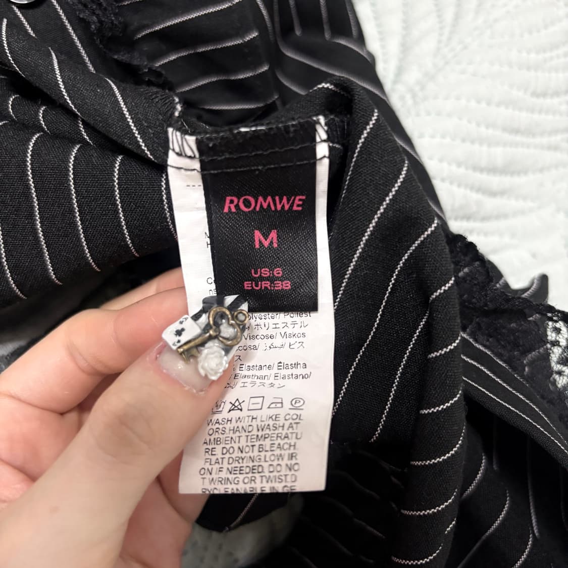 Romwe 롬위 고스로리 블라우스 셔츠 고딕 상품이미지4