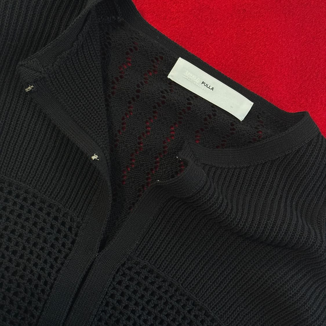 TOGA PULLA 리본 크로셰 가디건 상품이미지2