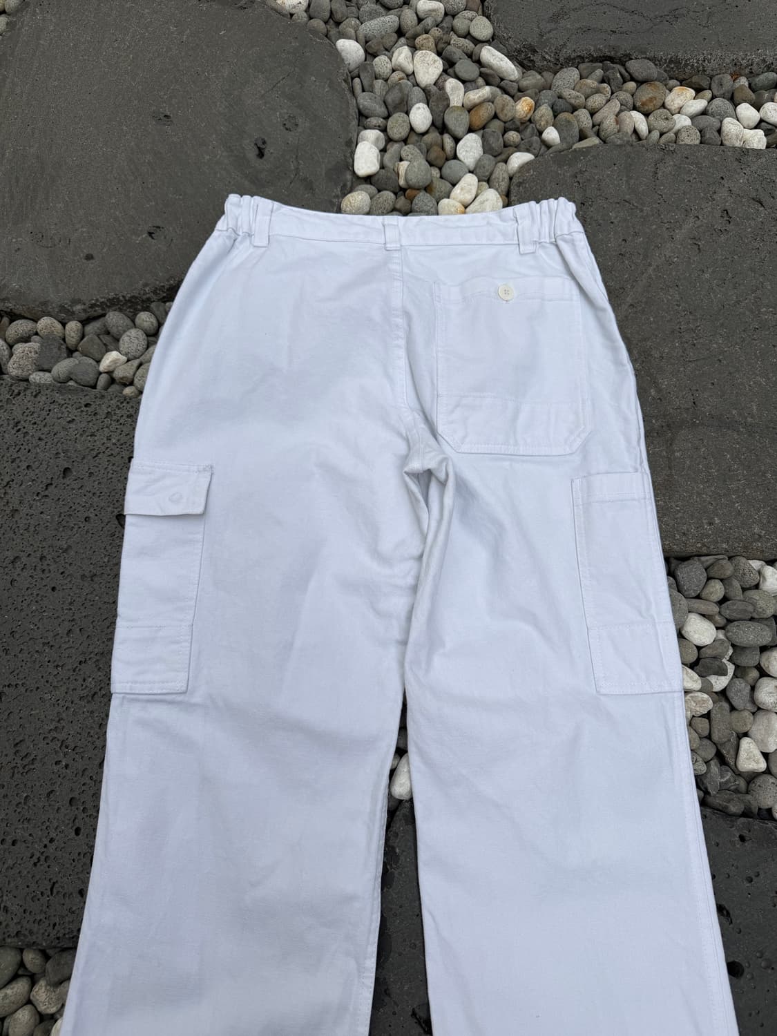 1990s VINTAGE WHITE FRENCH ISS 프렌치워크팬츠 상품이미지8