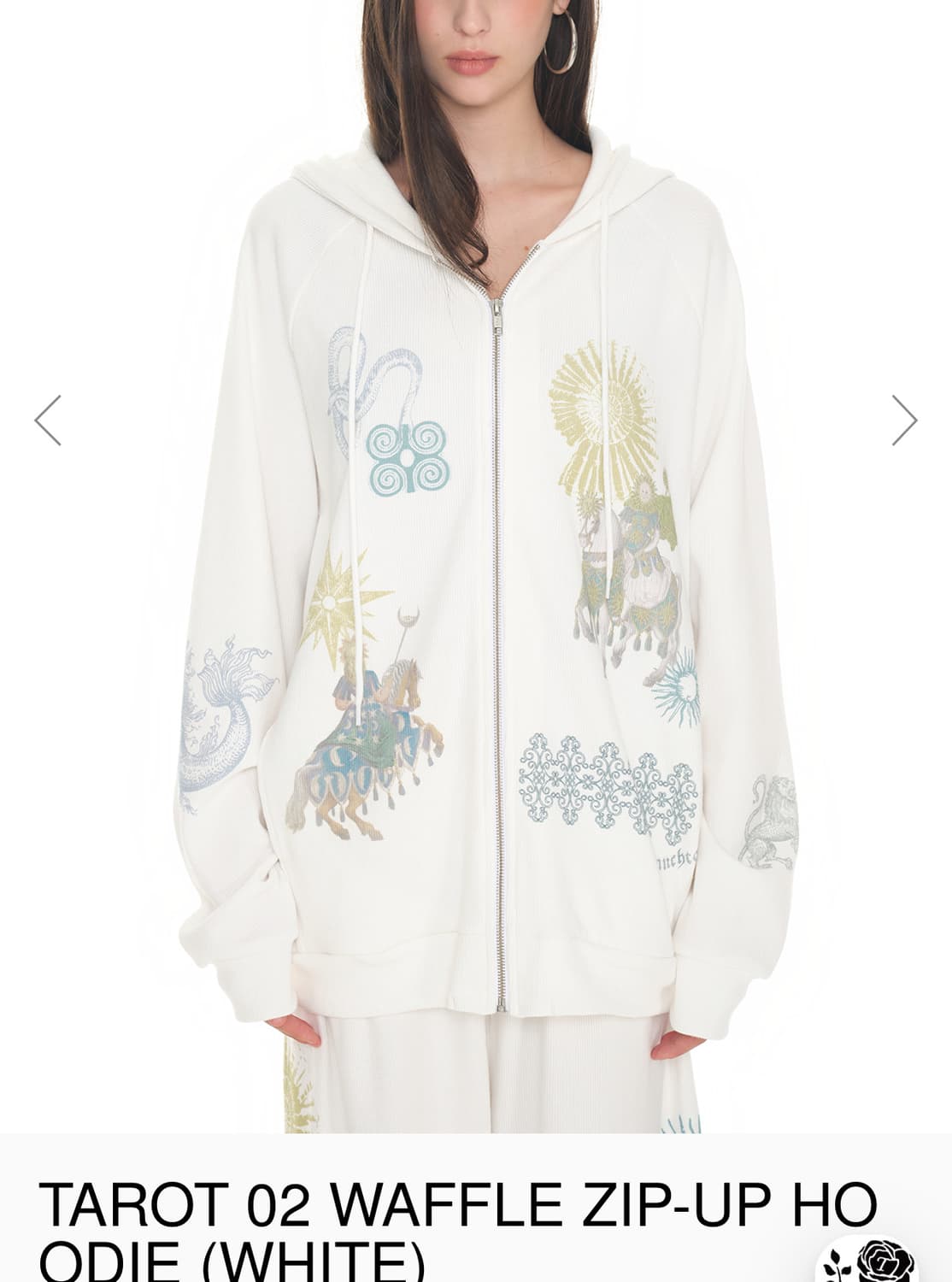 투머치택스 후드집업 TAROT 02 WAFFLE ZIP-UP (택포) 상품이미지1