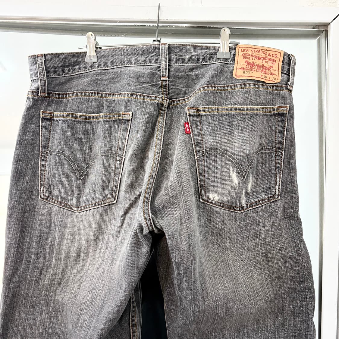 리바이스 527 흑청 부츠컷 데님 팬츠 상품이미지9