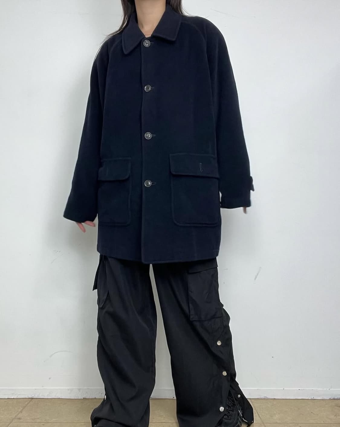 블랙 스냅 팬츠 상품이미지6