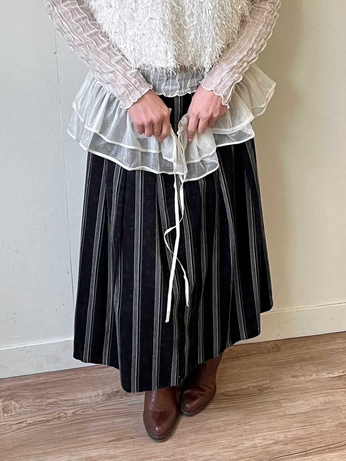 vtg 레이어드 셔링 벨트 상품이미지8