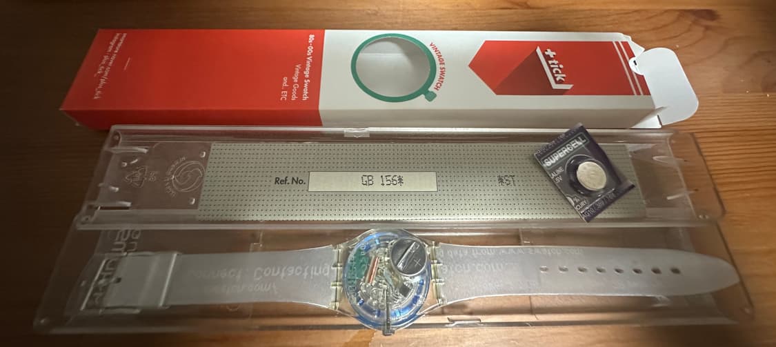 00s 스와치 사이버 커맨더 클리어 시계 상품이미지6