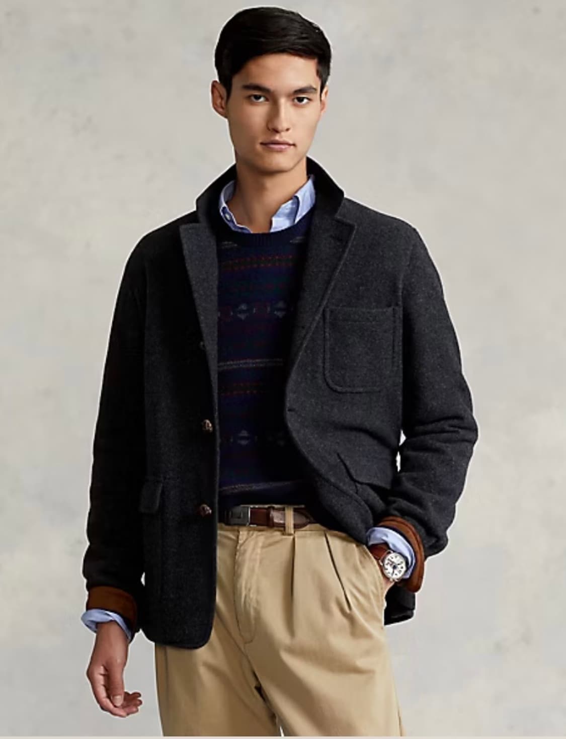 폴로 랄프로렌 울 스웨이드 코트 (40R) 상품이미지2