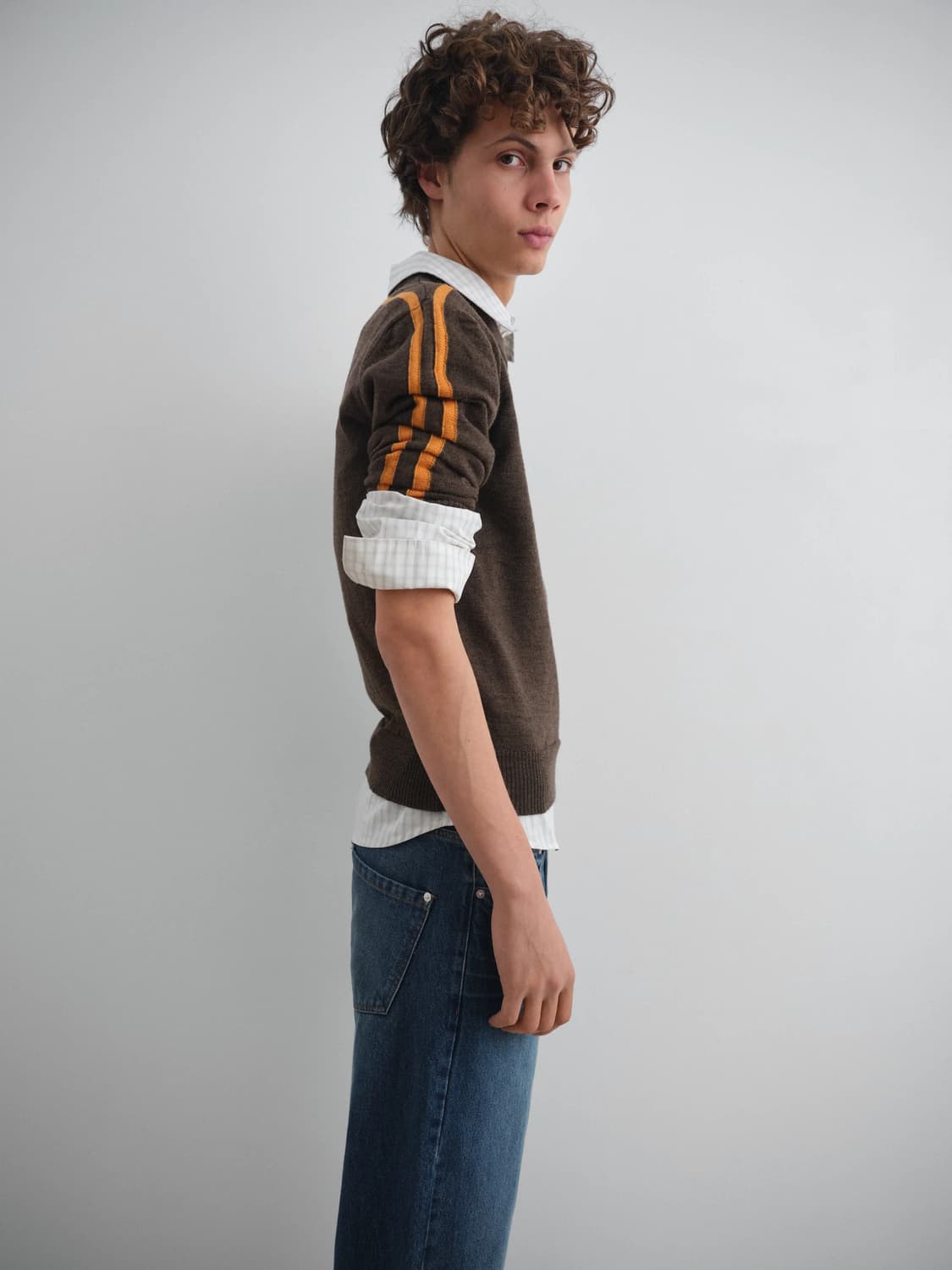 (L) 기마구아스 Sports jumper 니트 브라운 상품이미지6