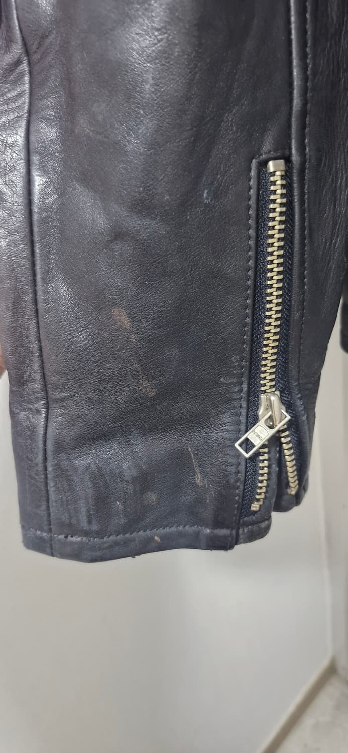 90s 리바이스 소가죽 싱글라이더 자켓 상품이미지4