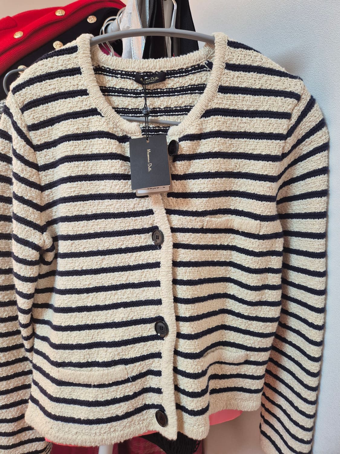마시모두띠 스트라이프 니트 가디건 사이즈 s 상품이미지1