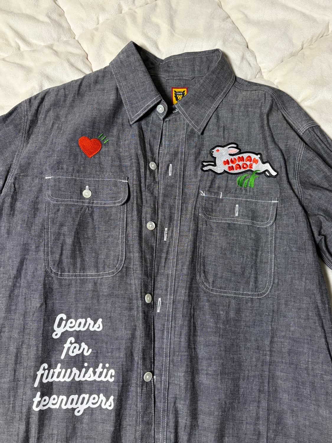 휴먼메이드 샴브레이 셔츠 M 상품이미지1