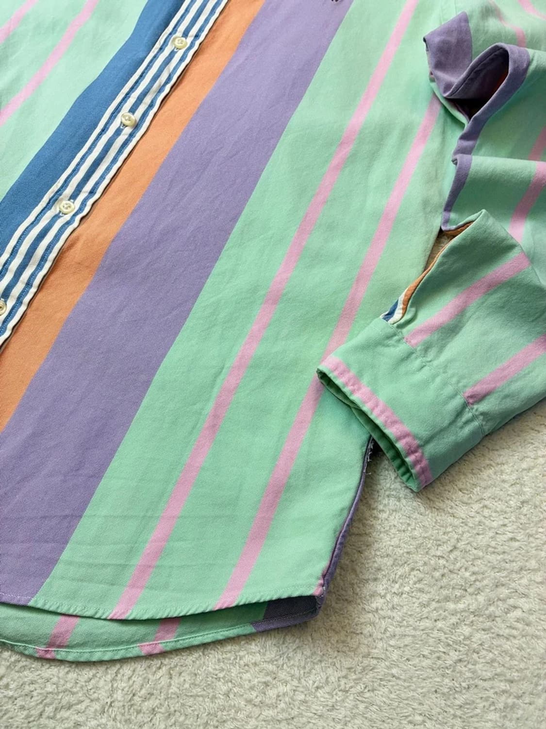 폴로 랄프로렌 멀티 컬러 스트라이프 옥스퍼드 셔츠 PN5856 상품이미지5