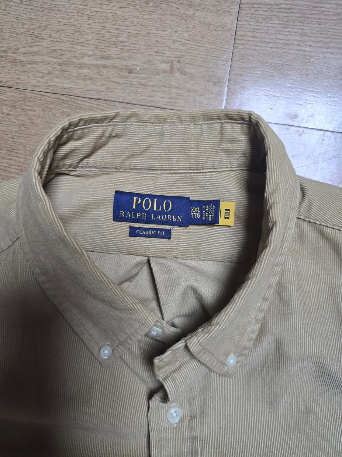폴로 베이지코듀로이셔츠 xxl 상품이미지2