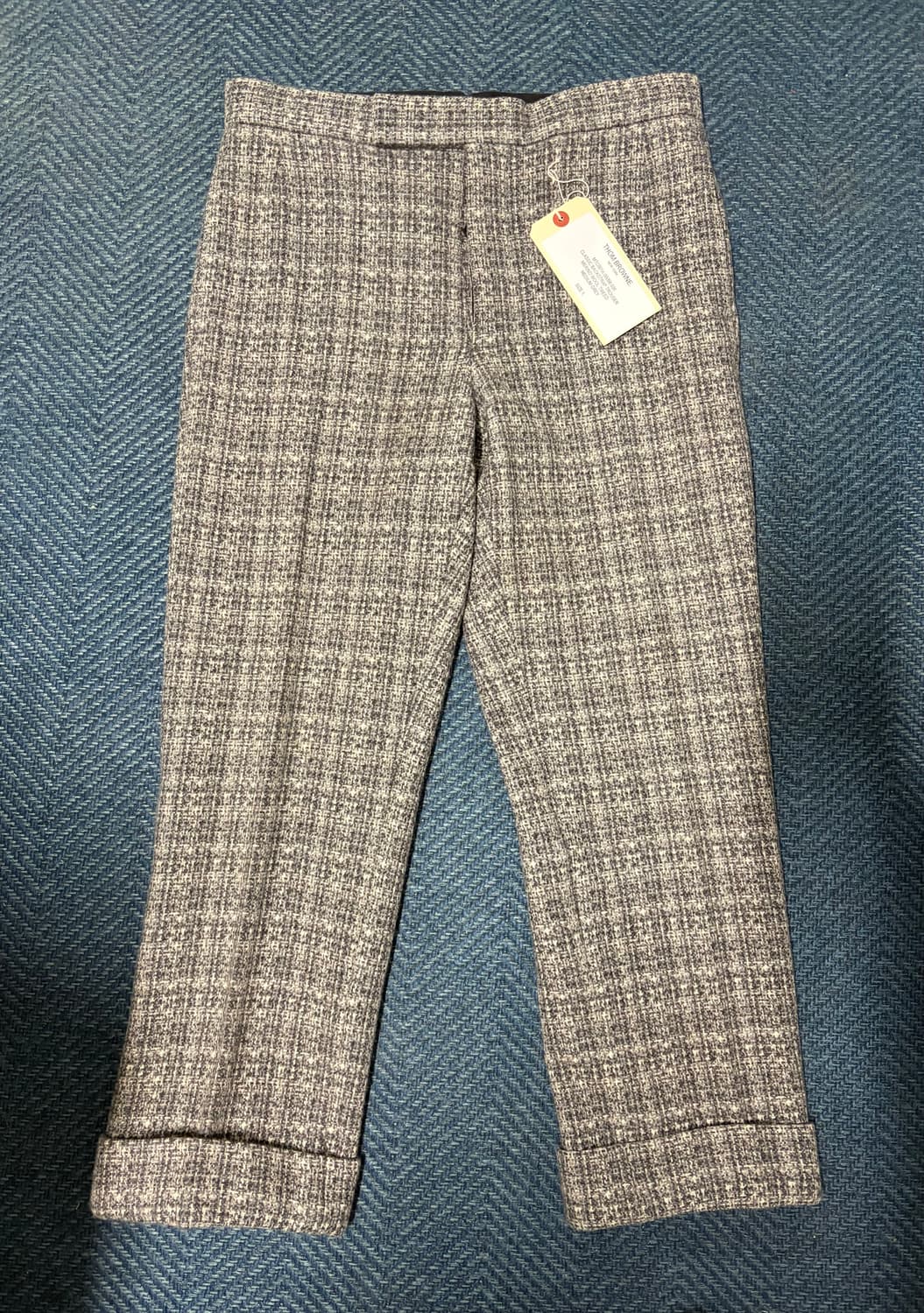 [백화점판] 톰브라운 울 트위드 그레이 팬츠 1사이즈 상품이미지1