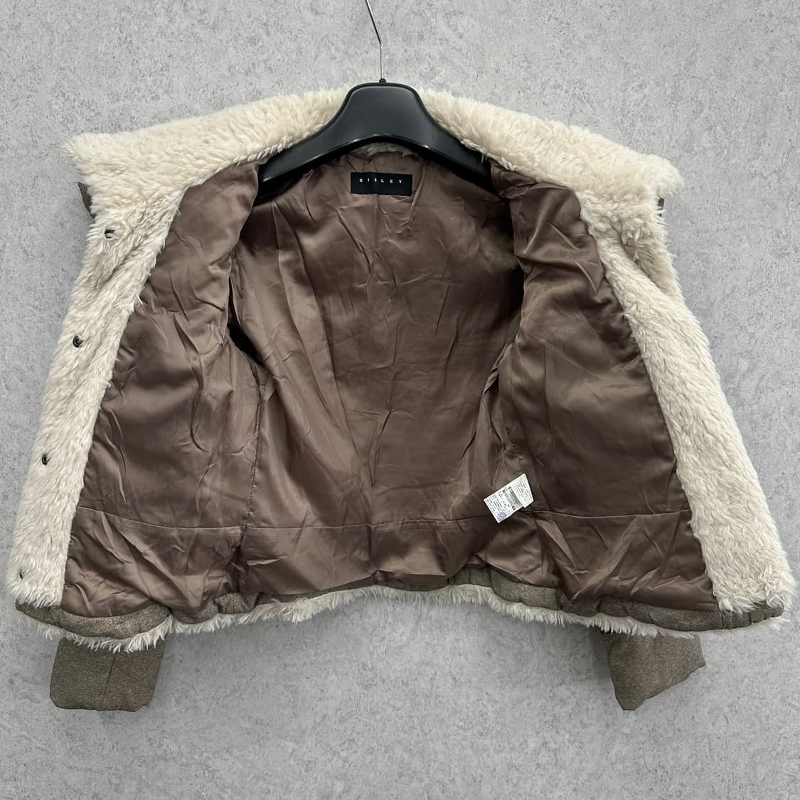 90 시슬리 여자 덕다운 숏 패딩 상품이미지4