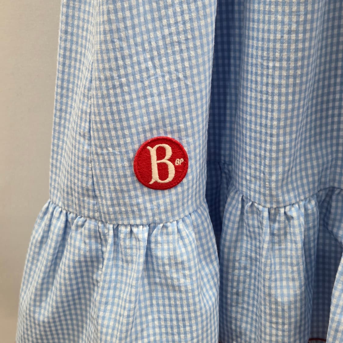 베베드피노 여아 세일러카라 깅엄체크 원피스 130 상품이미지2