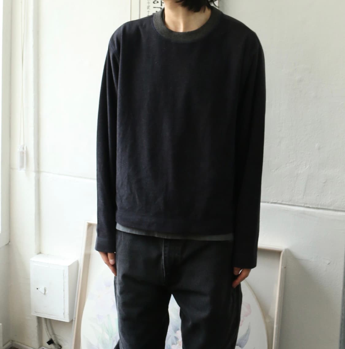 모스키노 그레이 니트 탑 상품이미지1