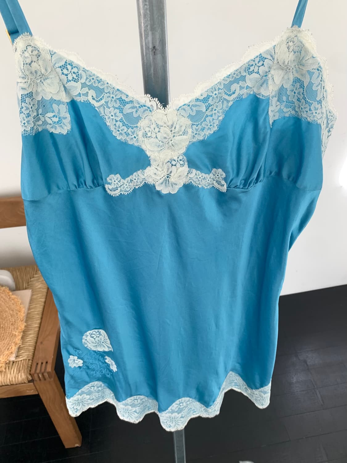 Blue lace slip top 상품이미지2