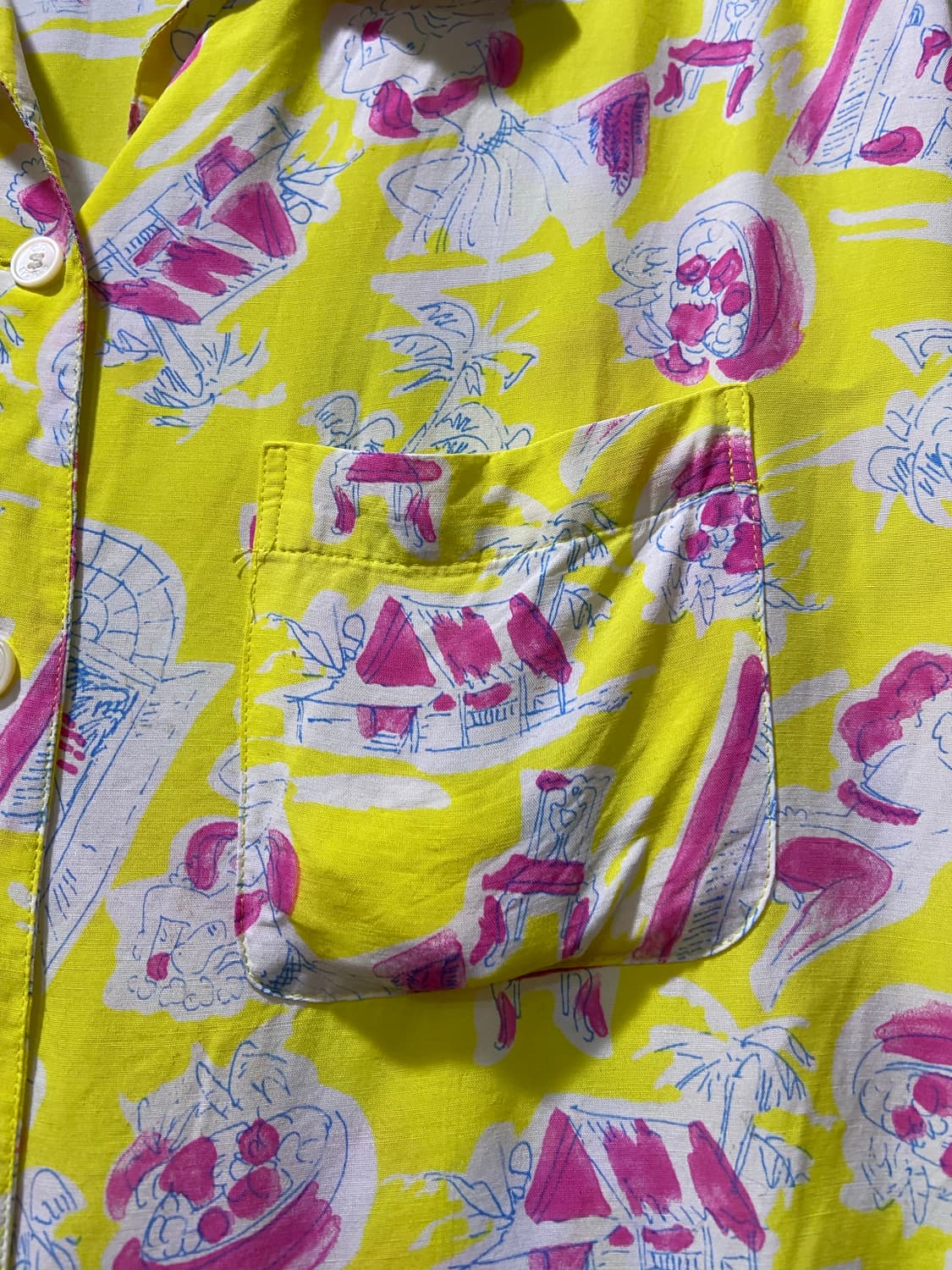 90s Christian Dior 크리스찬 디올 여성 하와이안 셔츠 상품이미지3