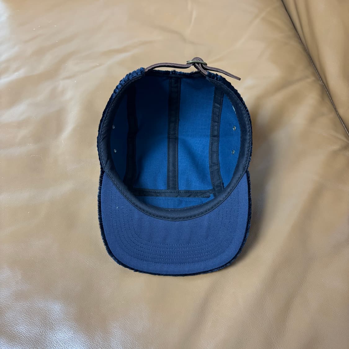 슈프림 캠프캡 모자 박스로고 크로커다일 코듀로이 네이비 상품이미지6