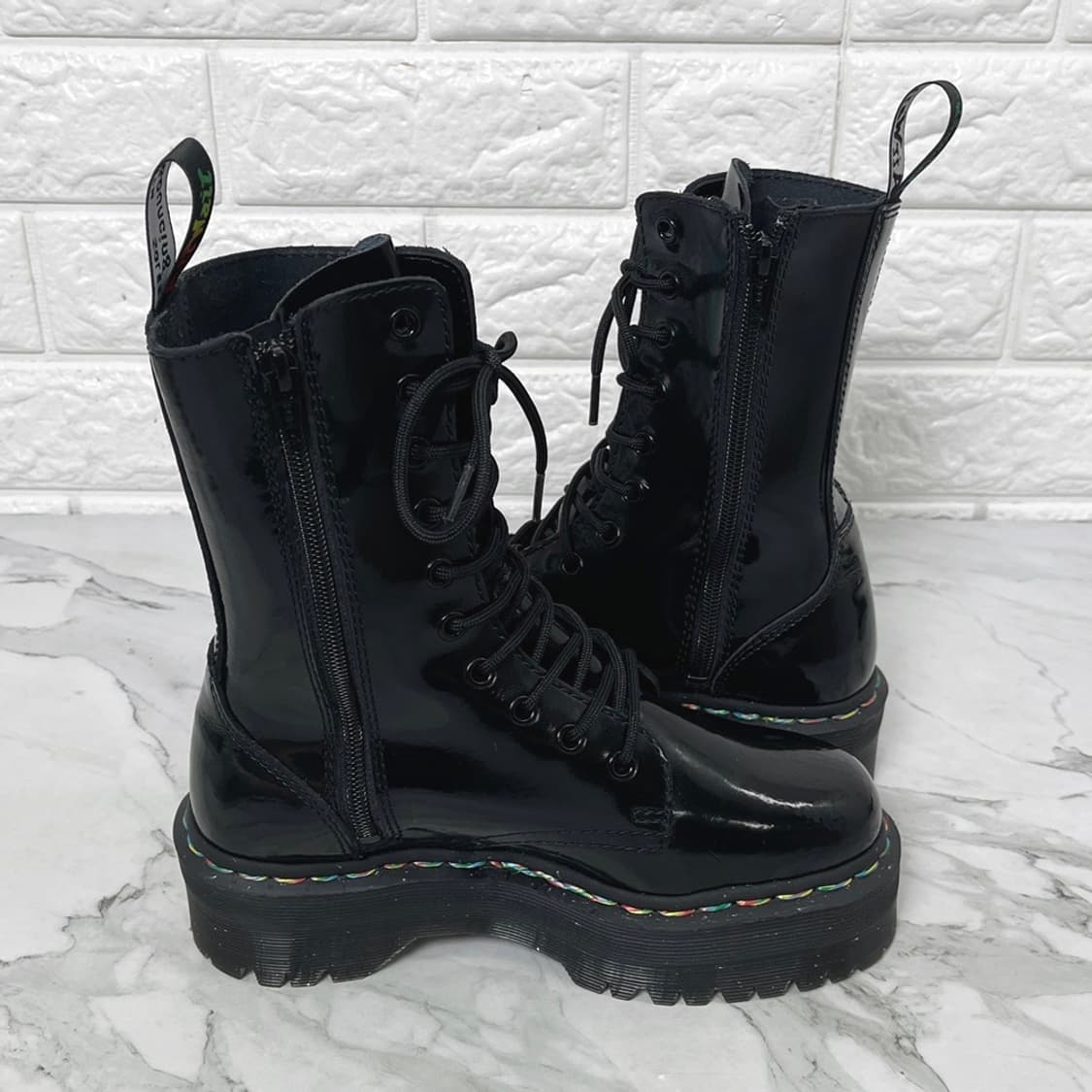 닥터마틴 제이든 하이 레인보우 블랙 230 UK4 상품이미지5