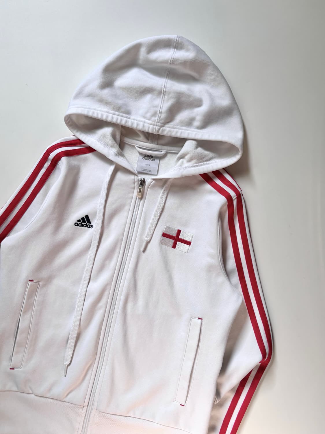 Adidas 아디다스 잉글랜드 화이트-레드 후드 트랙탑 상품이미지1