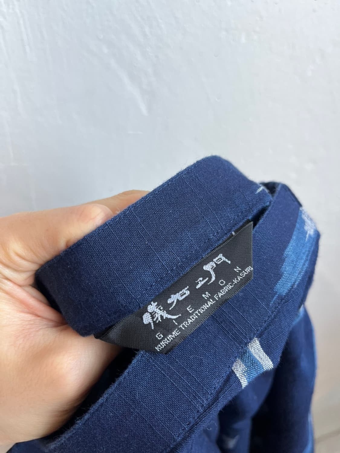 GIEMON 기에몬 패턴 네추럴 인디고 투피스 Made in JAPAN 상품이미지9