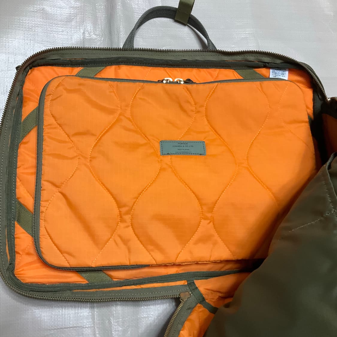 요시다포터 포스 3way 브리프케이스 세이지 그린 상품이미지4