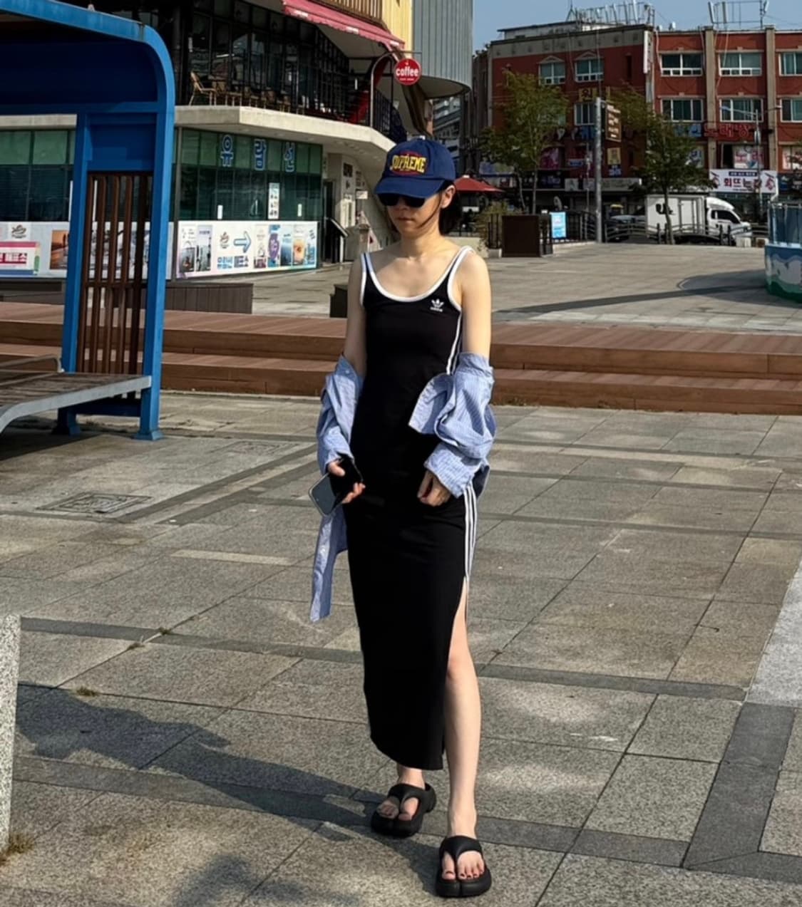 아디다스 아디컬러 탱크탑 나시 롱원피스 상품이미지1