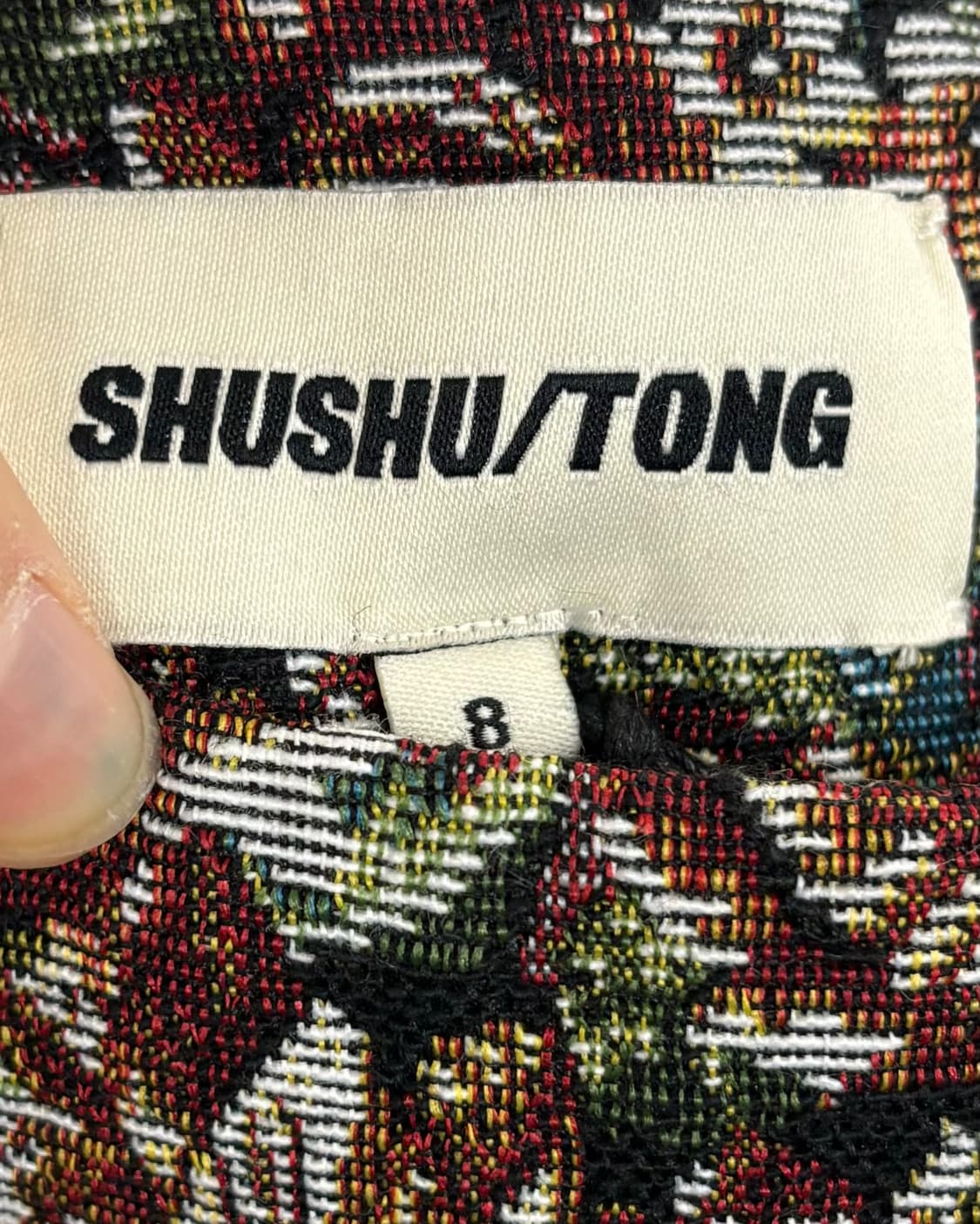 슈슈통 플라워 자카드 미디 스커트 상품이미지7