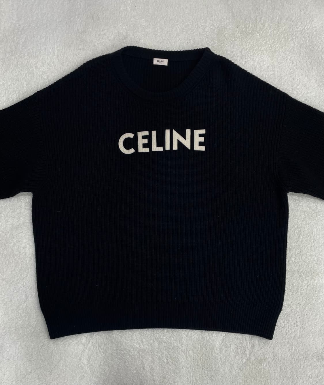 [ S+급 , XXL ] 셀린느 신형 리브드 립드 울 니트  상품이미지1