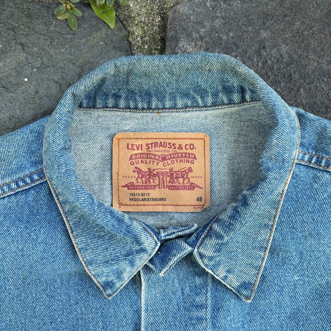 리바이스 75515 레귤러 스탠다드 데님 트러커 자켓 상품이미지7