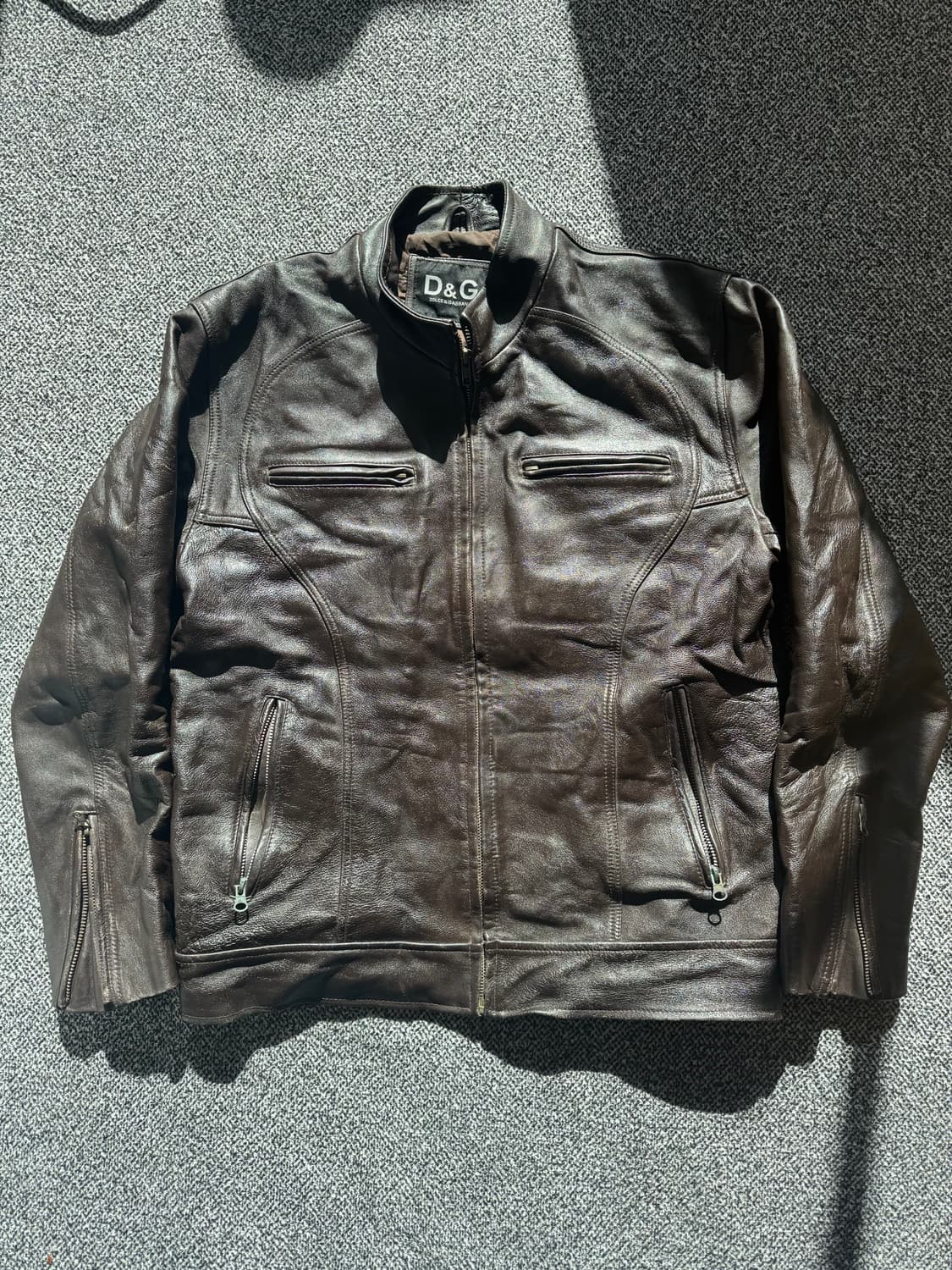 돌체앤가바나 레더 바이커자켓 상품이미지3