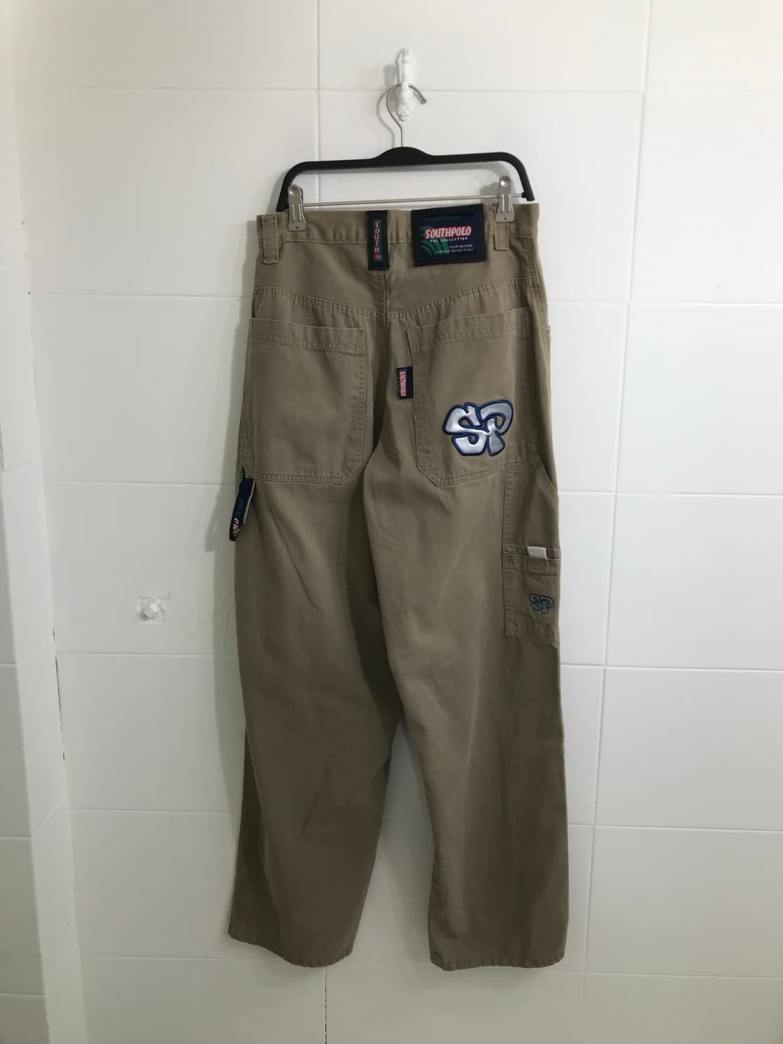 Southpolo jeans 베이지 힙합 카펜터 벌룬 팬츠 상품이미지5