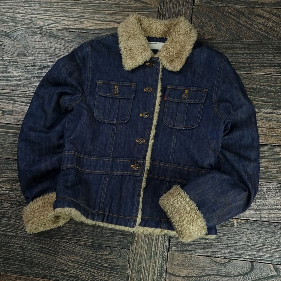 [리바이스] 안감 퍼 쉐르파 데님 자켓 청자켓 M17800 상품이미지1