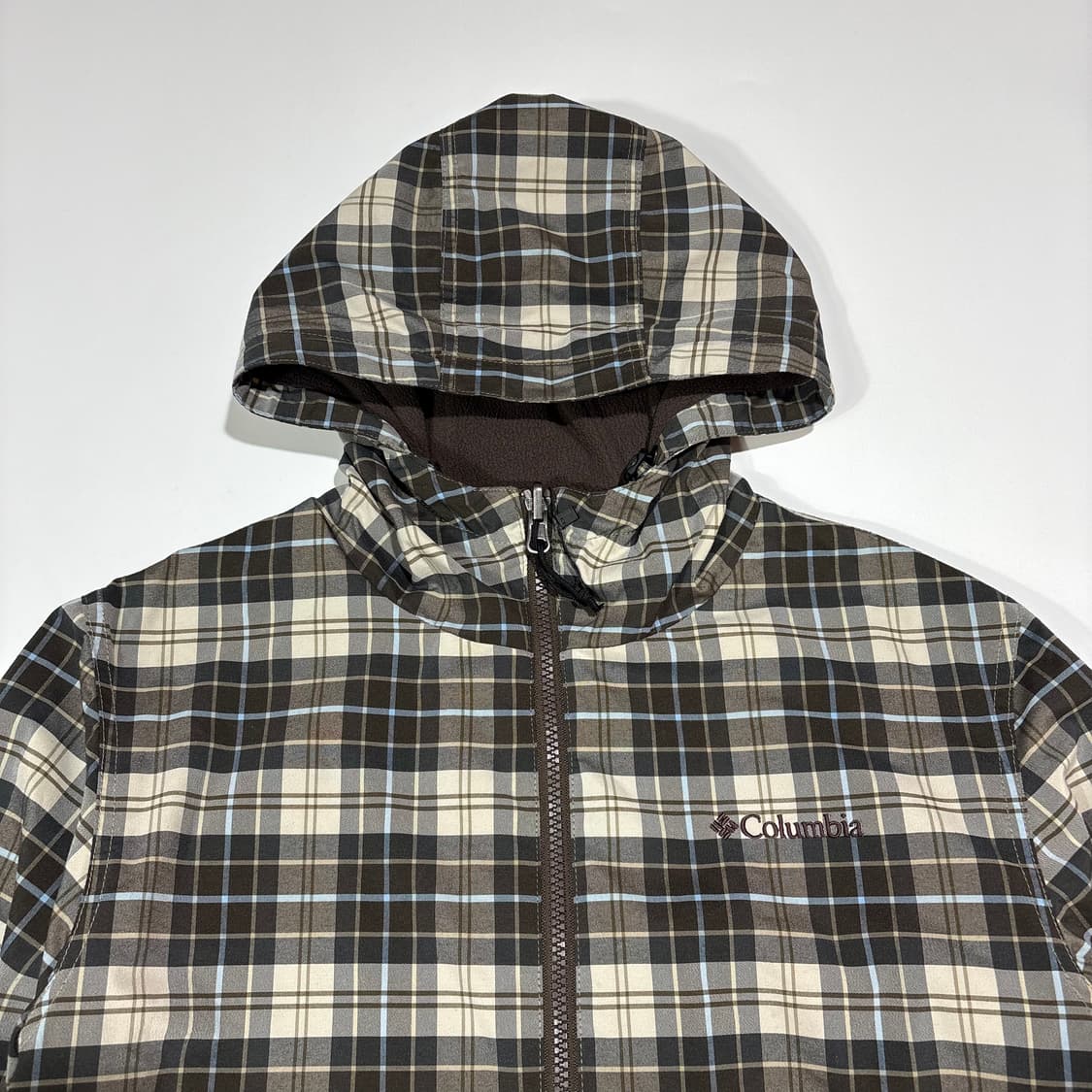 컬럼비아 체크 후드 리버시블 바람막이 자켓 상품이미지3