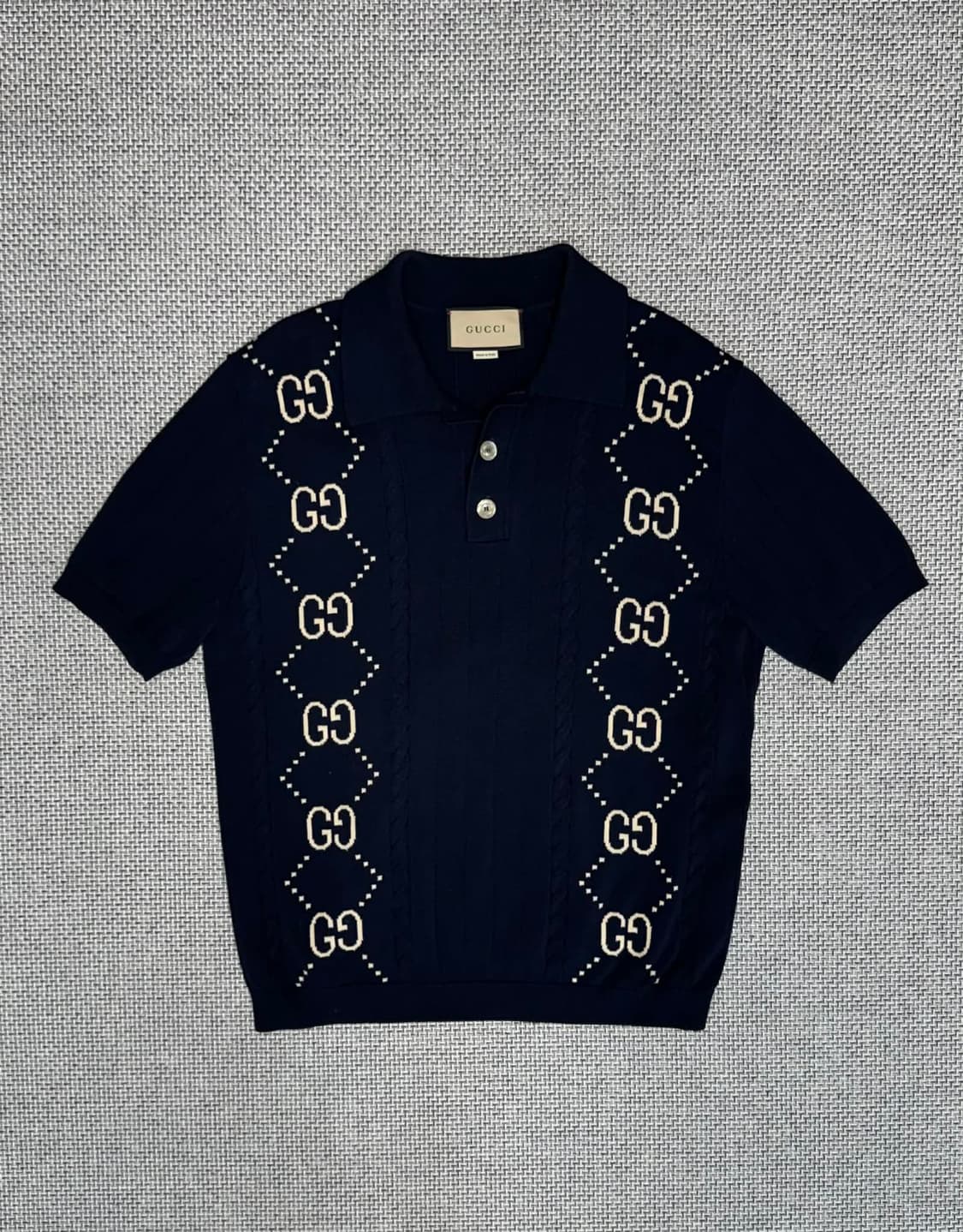 구찌 GG 반팔 카라 니트 티셔츠 상품이미지1