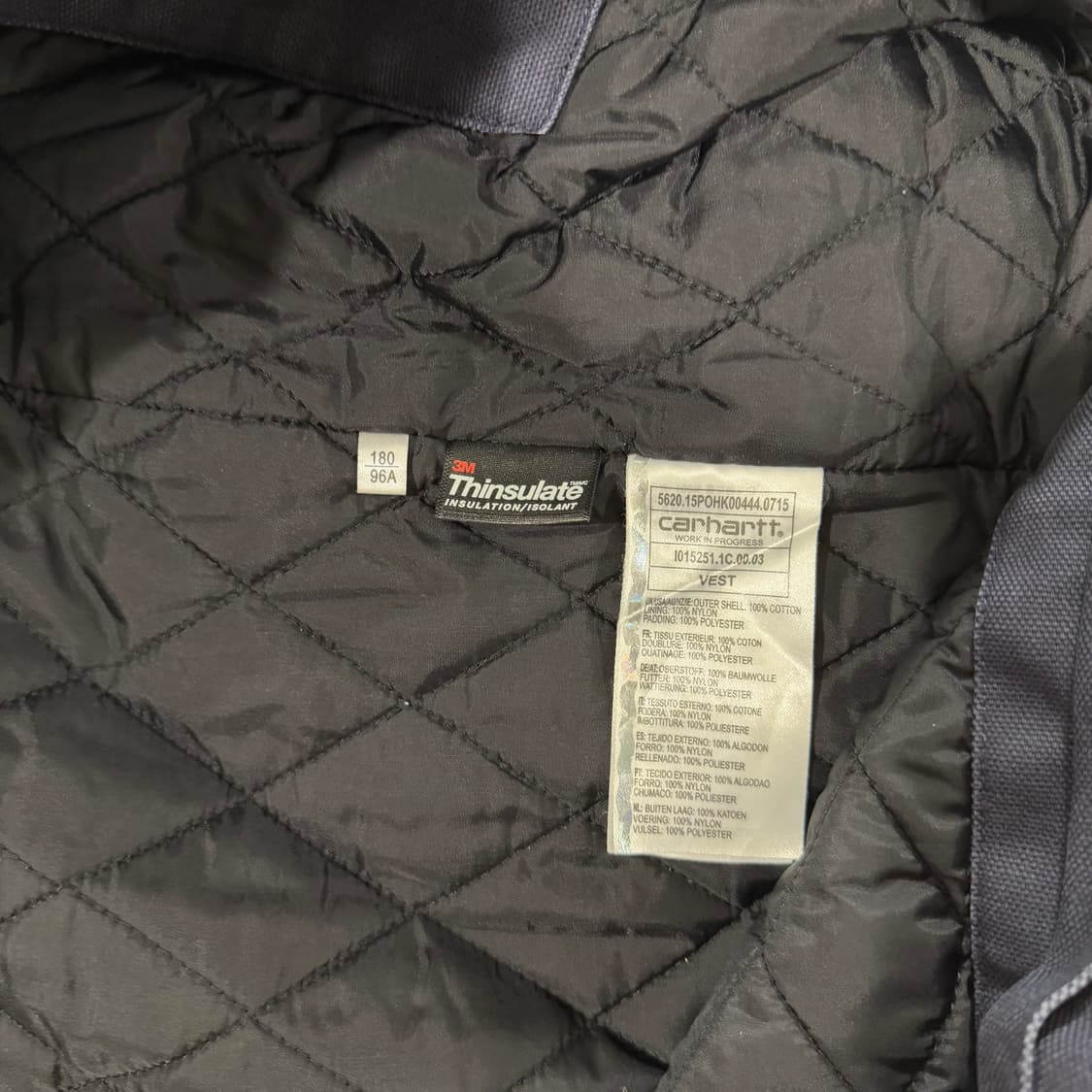 CARHARTT 3M THINSULATE VEST 상품이미지3