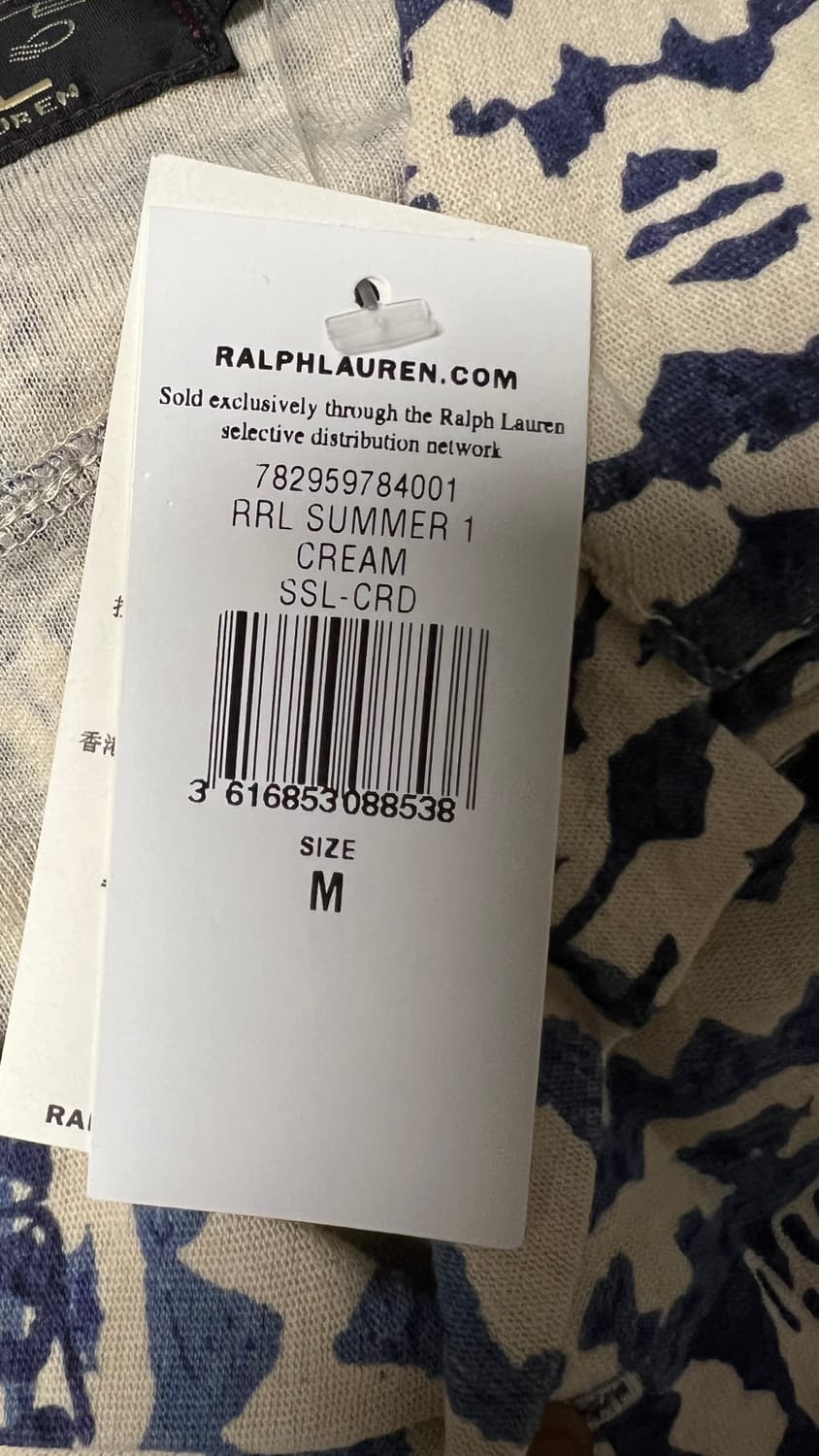 RRL 더블알엘 노티컬 프린트 저지 캠프 셔츠 M, L 상품이미지6
