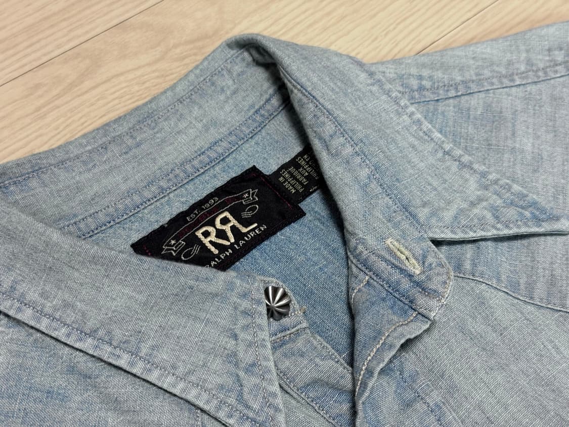 RRL 웨스턴 샴브레이 셔츠 S 상품이미지2