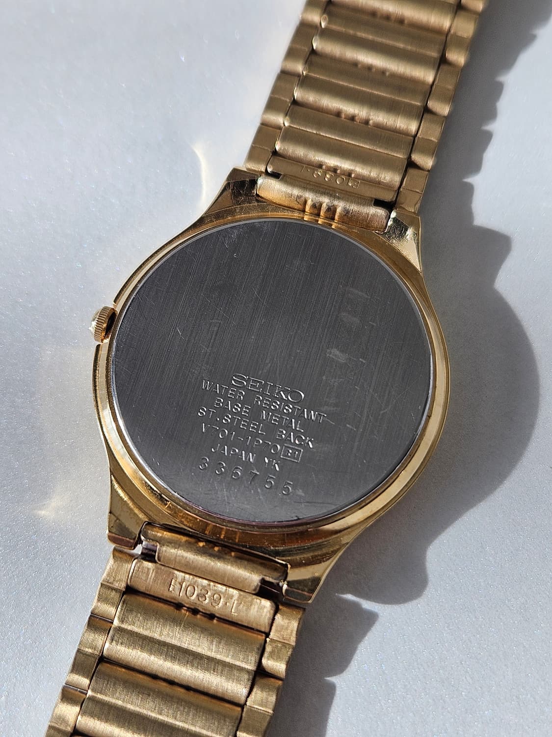 빈티지 세이코 쿼츠 금장 시계 상품이미지8