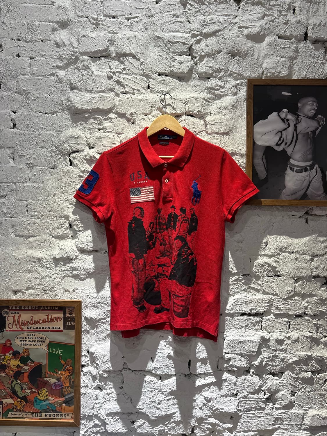 폴로 치프키프 빅포니 USA 성조기 커스텀 카라반팔 상품이미지1