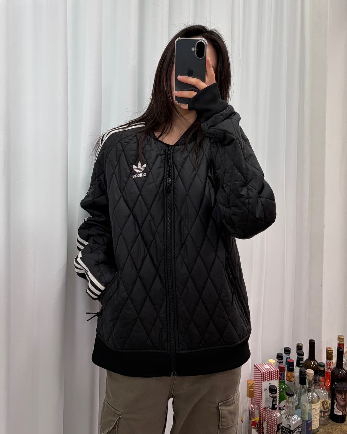 [L]아디다스 파이어버드 패디드 퀼팅 자켓 상품이미지3