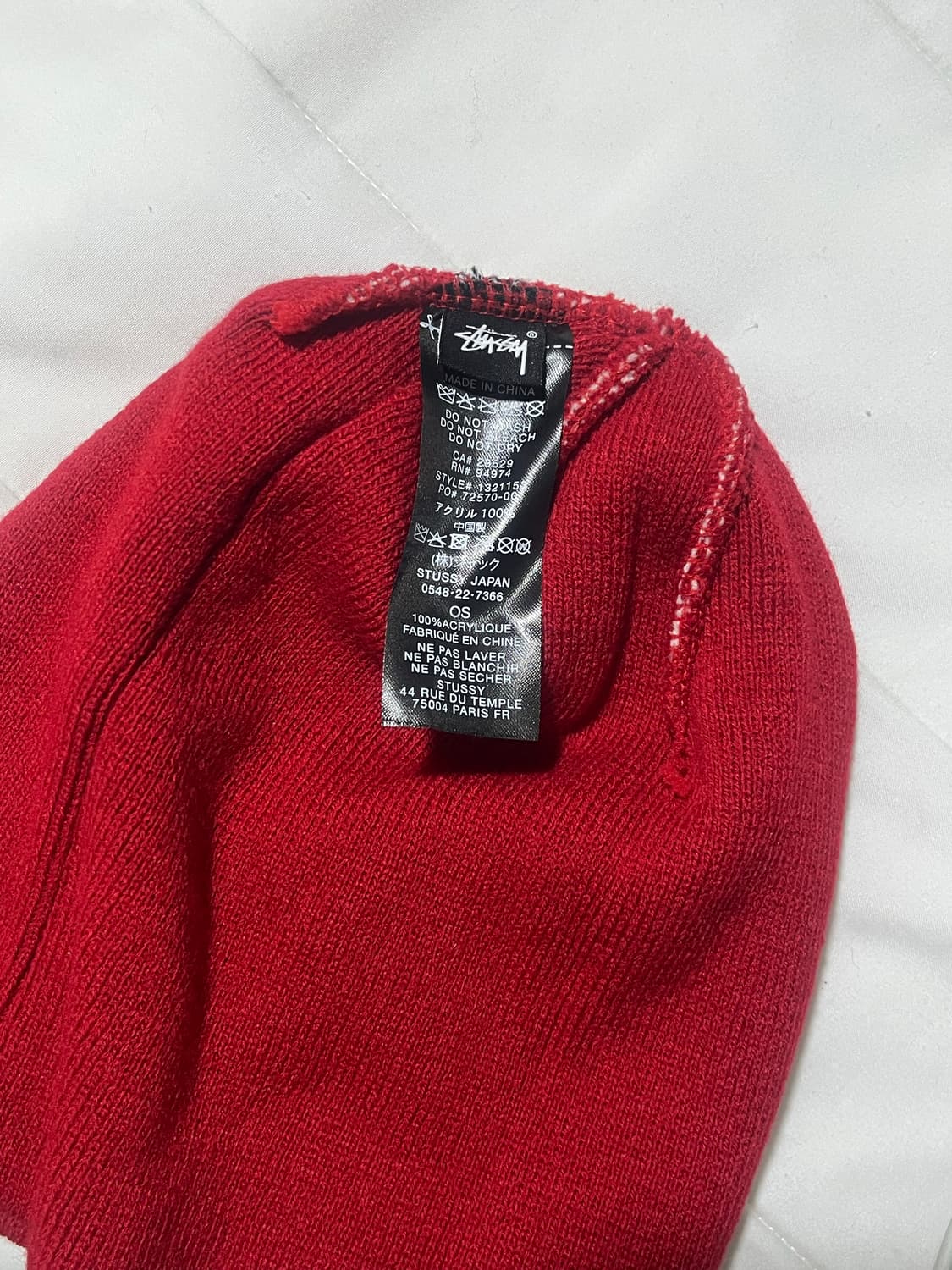 Stussy 스투시 스포츠 자카드 비니 레드 상품이미지3