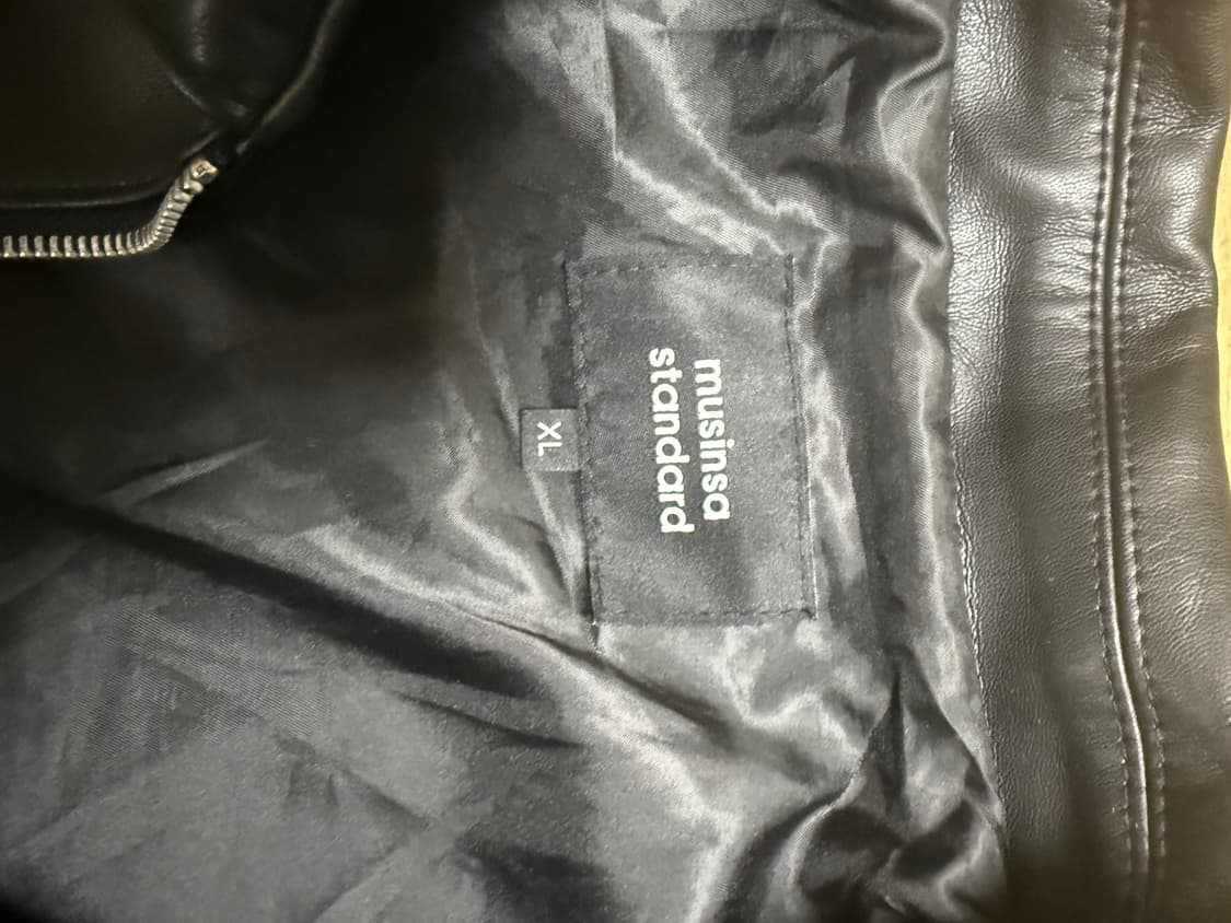 무신사 스탠다드 오버핏 가죽자켓 상품이미지3