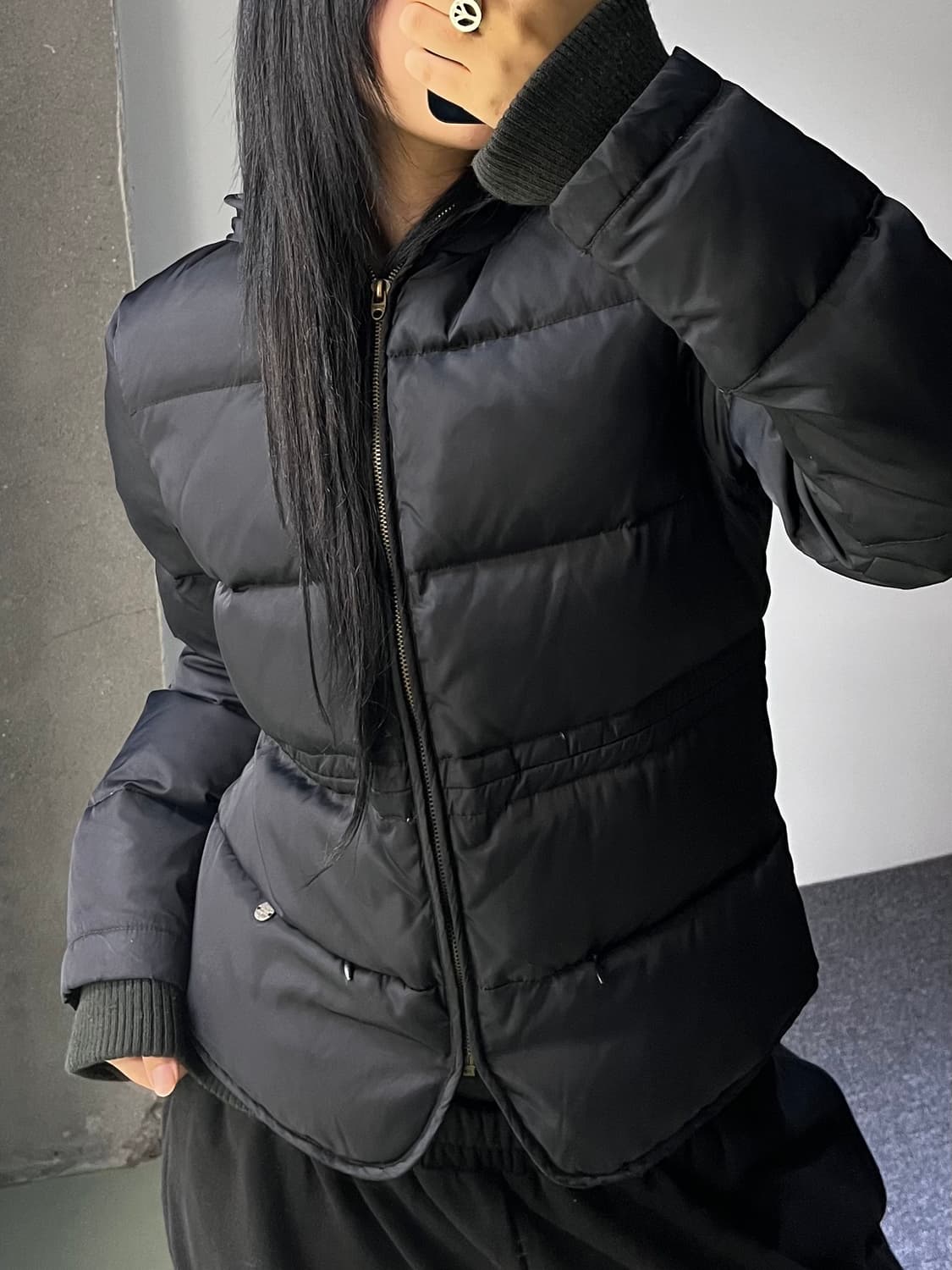 디젤 블랙 덕 다운 점퍼 상품이미지3